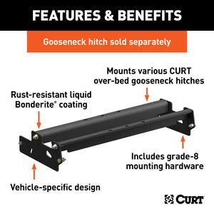 Curt 97-03 Ford F-150 Over-Bed Gooseneck Installation Brackets