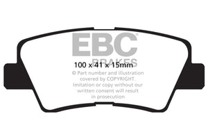 EBC 09-11 Hyundai Azera 3.3 Greenstuff Rear Brake Pads