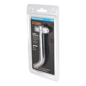 Curt 1/2in Swivel Hitch Pin (1-1/4in Receiver Stainless Packaged)