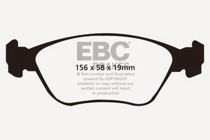 EBC 98-05 Volvo C70 2.3 Turbo T5 (16in Wheels) Yellowstuff Front Brake Pads