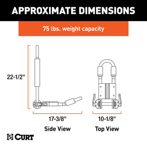 Curt Aluminum Roof Rack Kayak Holders