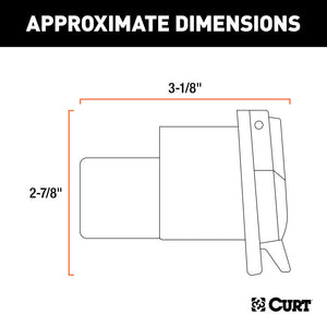 Curt Replacement OE 7-Way RV Blade Socket (Plugs into USCAR)