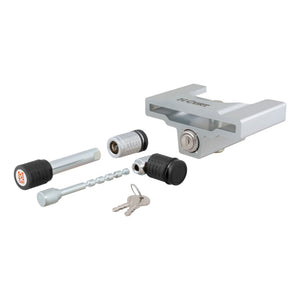 Curt Hitch & Coupler Lock Set (2in Receiver 1/2in to 2-1/2in Latch 2in & 2-1/2in Lip)