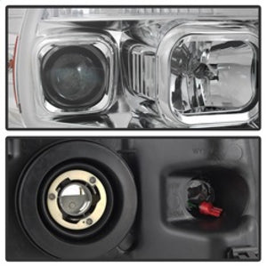 Spyder 04-08 Ford F-150 Light Bar Projector Headlights - Chrome (PRO-YD-FF15004V2-LB-C)