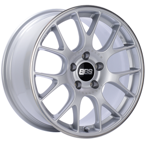 BBS CH-R 18x8 5x120 ET40 Brilliant Silver Polished Rim Protector Wheel -82mm PFS/Clip Required