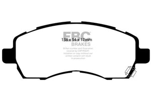 EBC 97-98 Subaru Impreza 1.8 Redstuff Front Brake Pads