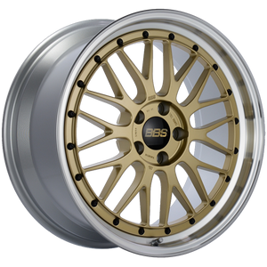 BBS LM 19x9 5x112 ET42 Gold Center Diamond Cut Lip Wheel -82mm PFS/Clip Required