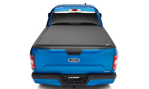 Lund 04-15 Nissan Titan (6.5ft. Bed w/o Utility TRack) Genesis Elite Roll Up Tonneau Cover - Black