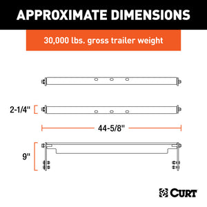 Curt Universal Over-Bed Gooseneck Installation Brackets