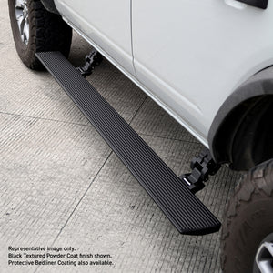 RealTruck 21-24 Ford Bronco 4dr VoltStep Electric Running Board Kit (No Drill) - Bedliner Coating