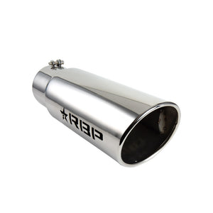 RBP RX-1 Polished Dual-Badged Exhaust Tip Inlet 5in. / Outlet 6in. / Length 18in. - Stainless Steel