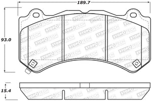 StopTech Performance 09-15 Cadillac CTS Front Brake Pads