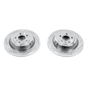 Power Stop 07-09 Mercedes-Benz ML320 Rear Evolution Drilled & Slotted Rotors - Pair