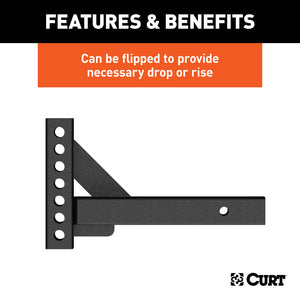 Curt Weight Distribution Shank (2in Shank 2in Drop 6in Rise)