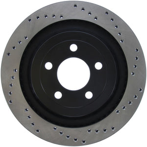 StopTech Cross Drilled Sport Brake Rotor - 2015 Ford Mustang - Rear Left