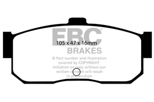 EBC 91-97 Infiniti G20 2.0 Ultimax2 Rear Brake Pads