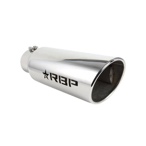 RBP RX-7 Polished Exhaust Tip Inlet 4in. / Outlet 6in. / Length 18in. - Stainless Steel