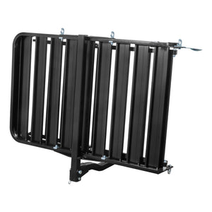 Curt 50in x 30-1/2in Aluminum Hitch Cargo Carrier w/Ramp