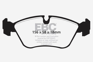 EBC 93-97 Volvo 850 2.3 Turbo Yellowstuff Front Brake Pads