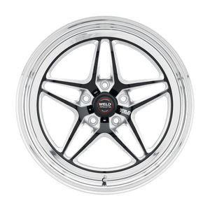 Weld RT-S S81 15x11 / 5x115 BP / 6.5in BS Black Wheel - Non-Beadlock