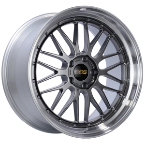 BBS LM 20x10 5x120 ET33 Diamond Black Center Diamond Cut Lip Wheel -82mm PFS/Clip Required