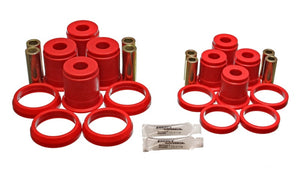 Energy Suspension 93-98 Jeep Grand Cherokee Red Rear Control Arm Bushings-Must reuse OEM Outer Shell