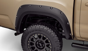 Bushwacker 16-18 Toyota Tacoma Pocket Style Flares 2pc 60.5/73.7in Bed - Black