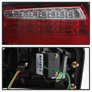 Spyder 08-12 Audi A5 LED Tail Lights - Red Clear ALT-YD-AA508V2-LED-RC