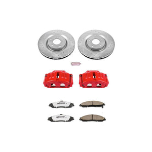 Power Stop 05-13 Chevrolet Corvette Front Z26 Street Warrior Brake Kit w/Calipers