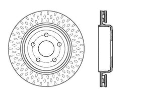 StopTech 12-15 Jeep Cherokee SRT8 Sport Slotted & Drilled Rear Driver Side Brake Rotor