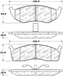 StopTech Sport Brake Pads w/Shims and Hardware - Front