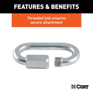 Curt 3/8in Quick Link (2200lbs Packaged)