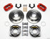 Wilwood Dynapro Low-Profile 11.00in P-Brake Kit - Red Mopar/Dana 2.50in Off w/Snap Ring Brng