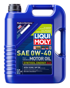 LIQUI MOLY 5L Synthoil Energy A40 Motor Oil SAE 0W40