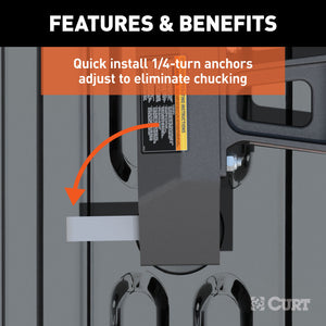 Curt GM Puck System 5th Wheel Legs - 2020 Chevrolet Silverado 2500HD / 3500HD