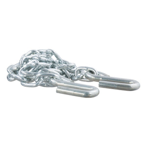 Curt 48in Safety Chain w/2 S-Hooks (2000lbs Clear Zinc)