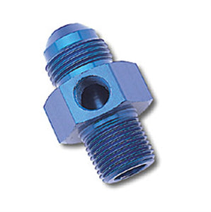 Russell Performance -6 AN Flare to 3/8in Pipe Pressure Adapter (Blue)