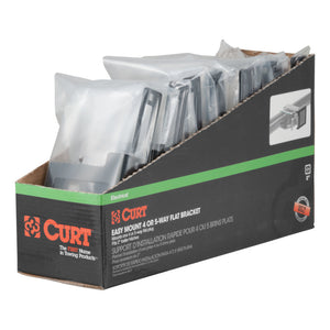 Curt Easy-Mount Brackets for 4 or 5-Way Flat (2in Receiver 10-Pack)