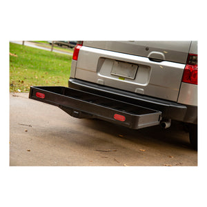 Curt 49in x 22-1/2in Basket-Style Aluminum Cargo Carrier