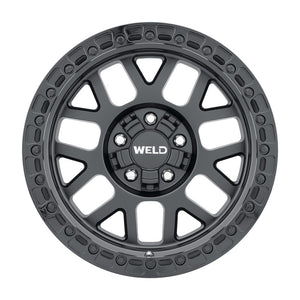 Weld Off-Road W104 17X10 Cinch 6X135 6X139.7 ET-25 BS4.50 Satin Black / Gloss Black 106.1