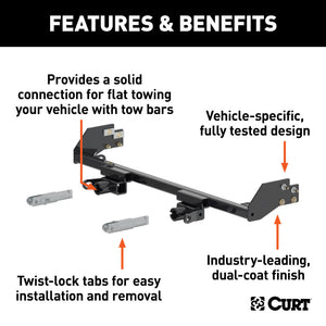 Curt 07-11 Honda CR-V Custom Tow Bar Base Plate