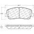 StopTech Street Touring Front Brake Pads 13-14 Dodge Dart/Jeep Cherokee