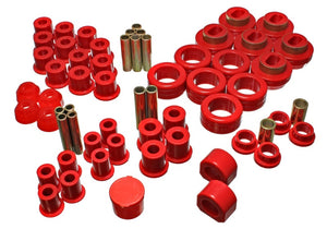 Energy Suspension 81-87 Chevy/GMC 4WD (W/ Stock Front Springs) Red Hyper-flex Master Bushing Set