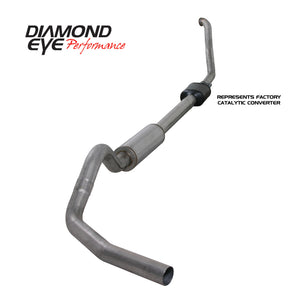 Diamond Eye KIT 4in TB SGL SS: 94-97 FORD 7.3L F250/F350 PWRSTROKE NFS W/ CARB EQUIV STDS