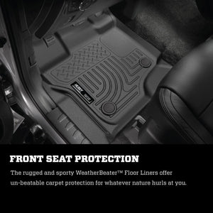 Husky Liners 15-19 F-150 SuperCab Weatherbeater Black Front & 2nd Seat Floor Liners