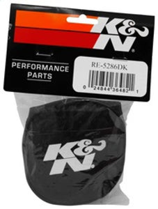 K&N Black Drycharger Rectangle Straight Air Filter Wrap - Black