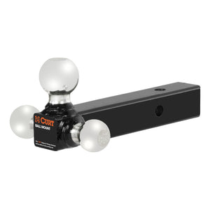 Curt Multi-Ball Mount (2in Solid Shank 1-7/8in 2in & 2-5/16in Chrome Balls)