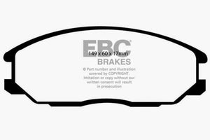 EBC 01-06 Hyundai Santa Fe 2.4 Yellowstuff Front Brake Pads