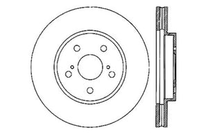 StopTech 04 Lexus RX330 SportStop Slotted & Drilled Left Rear Rotor