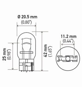 Hella Bulb 7443 12V 21/5W W3X16Q T65 (2)